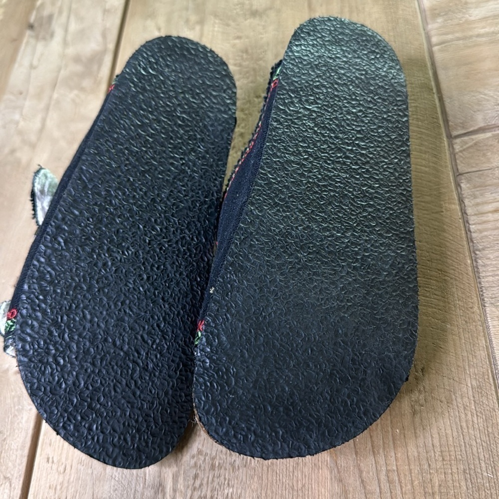 Stella McCartney Kids Folk Embroidered Buckle Slides Size 34 - Picture 6 of 8
